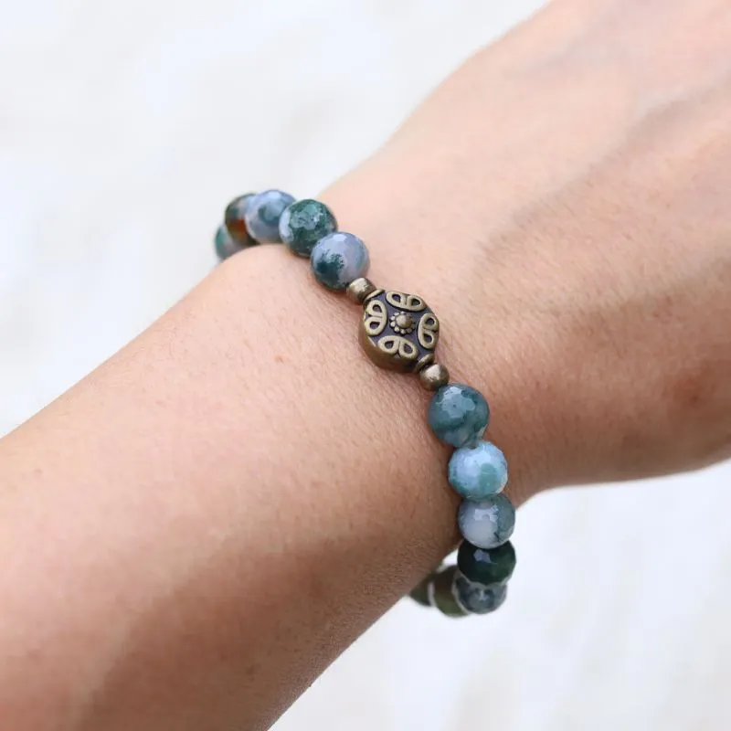 Moss Agate Bracelet *Final Sale*