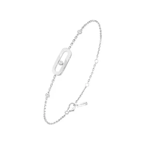 Move Uno White Gold Bracelet