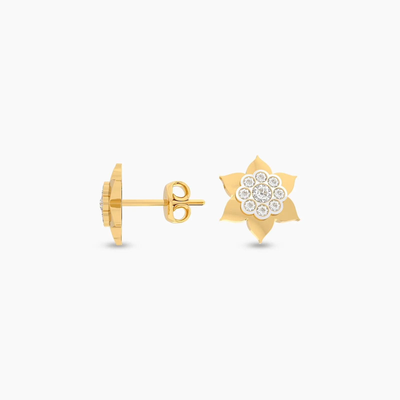 Nine Petals Natural Diamond Eartuds