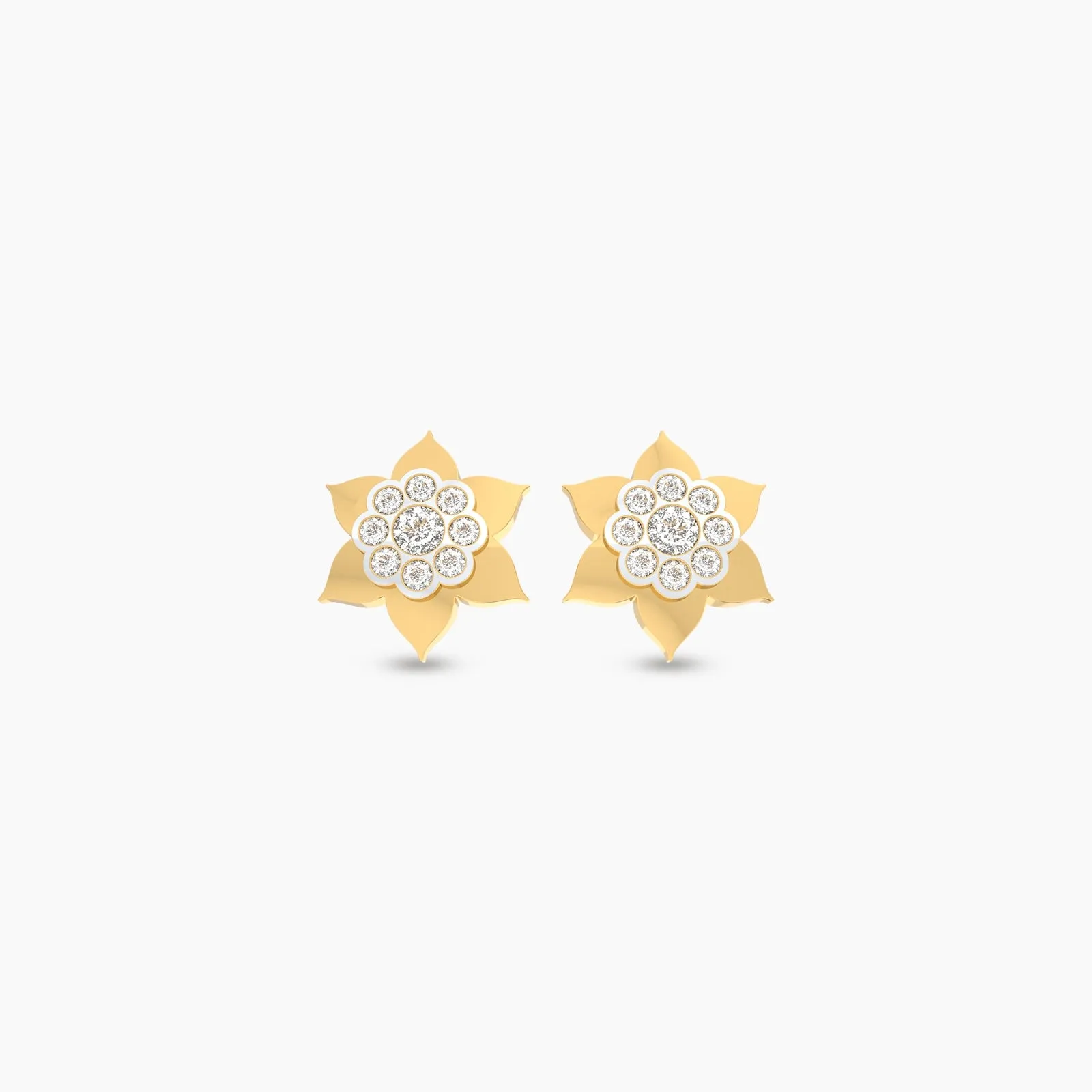 Nine Petals Natural Diamond Eartuds