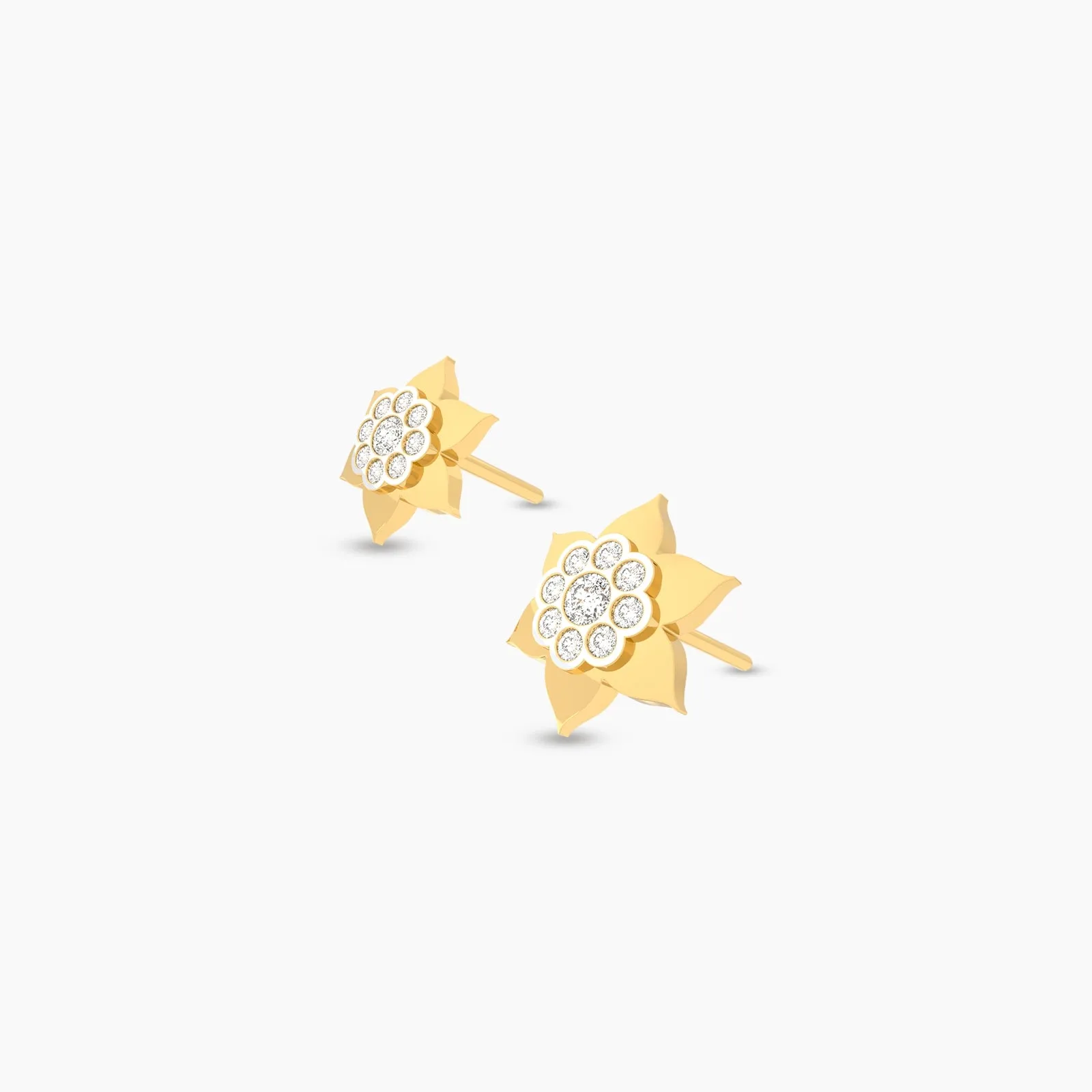 Nine Petals Natural Diamond Eartuds