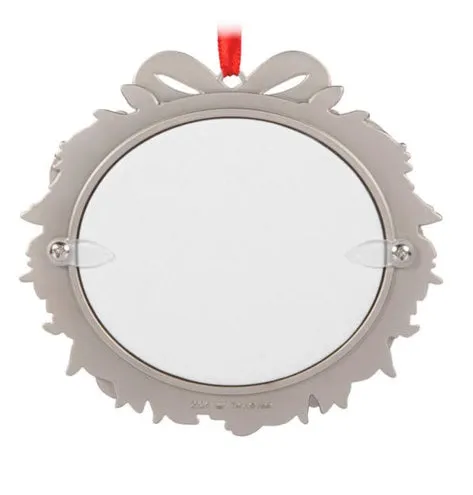 Our Family Christmas 2024 Metal Photo Frame Ornament