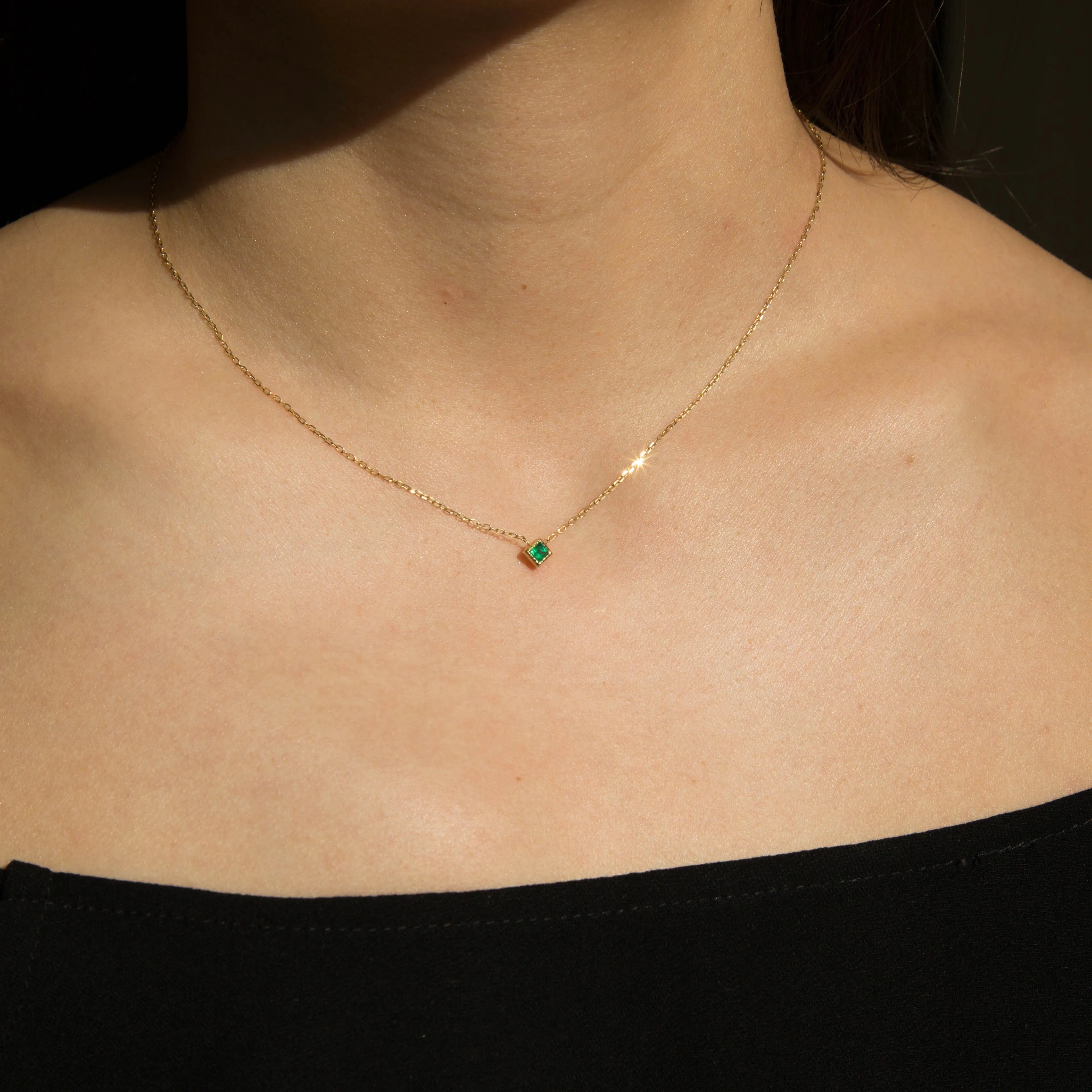PC Emerald Necklace (ready to ship option)*