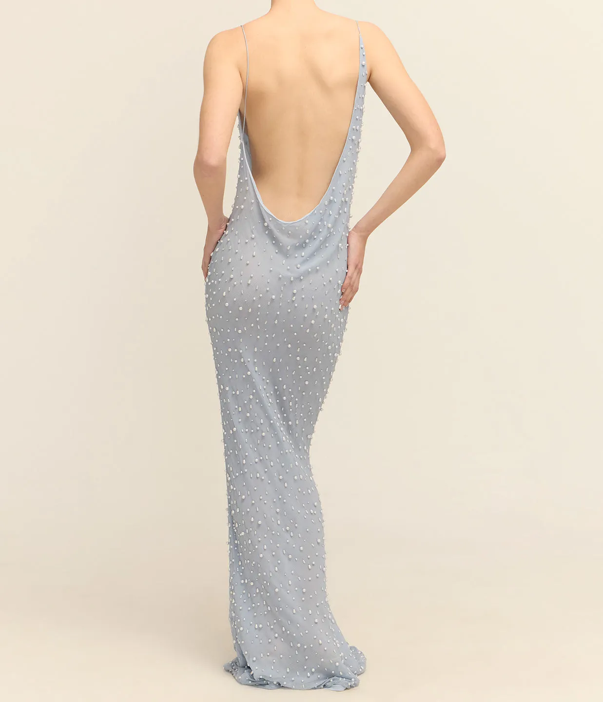 Pearl Gown in Blue