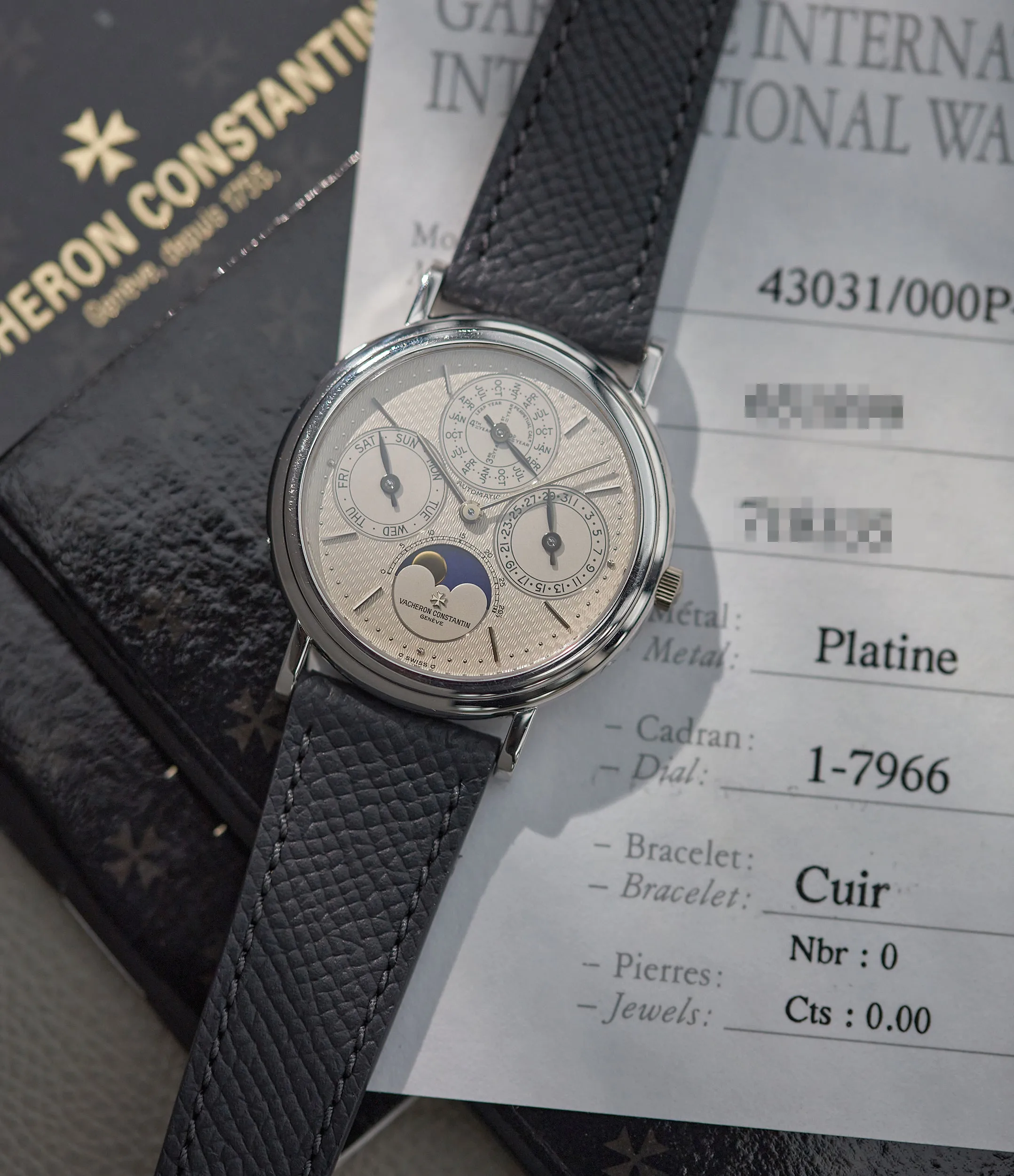 Perpetual Calendar 43031 | Platinum