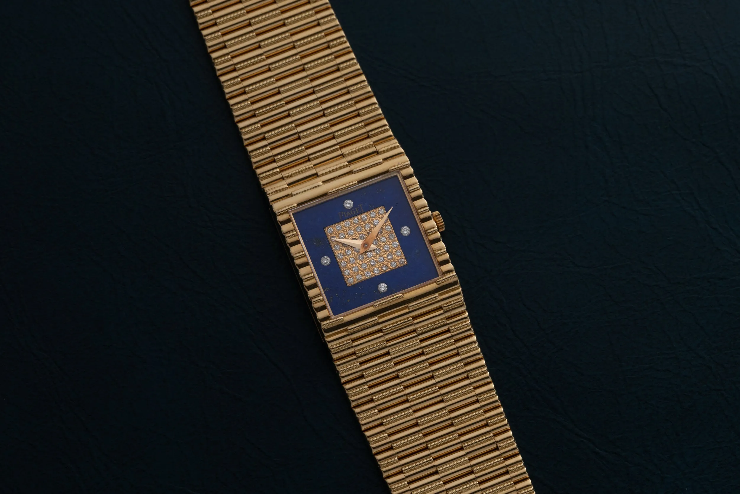 Piaget Tradition 'Lapis Lazuli' Diamond Dress Watch