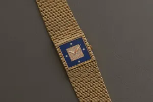 Piaget Tradition 'Lapis Lazuli' Diamond Dress Watch