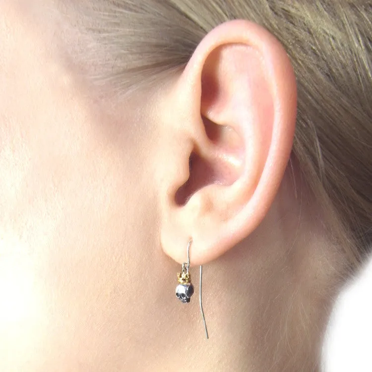 Queen Skull Earrings