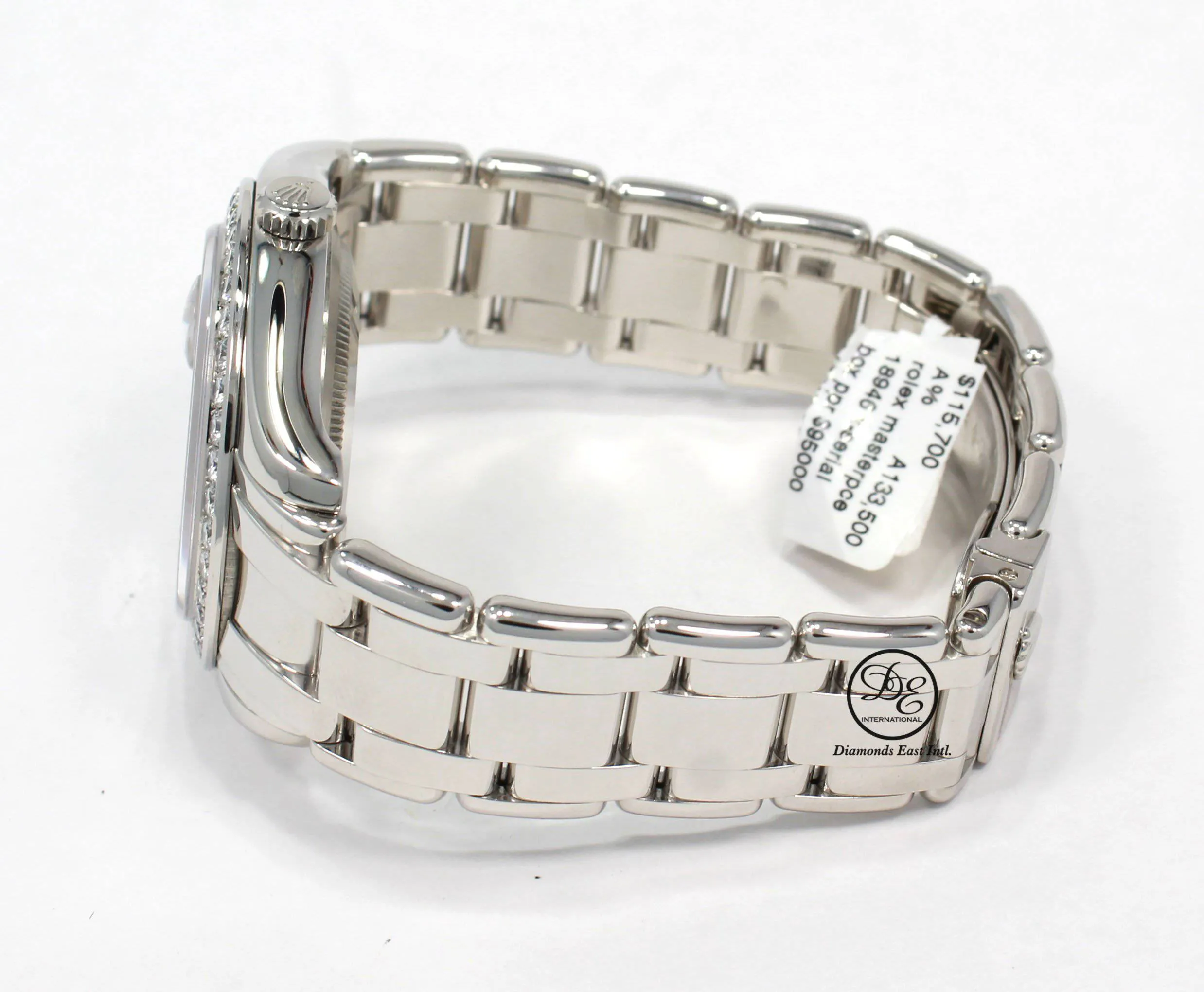 ROLEX Masterpiece 18946 Day-Date 39mm Platinum Factory MOP Diamonds Dial Bezel