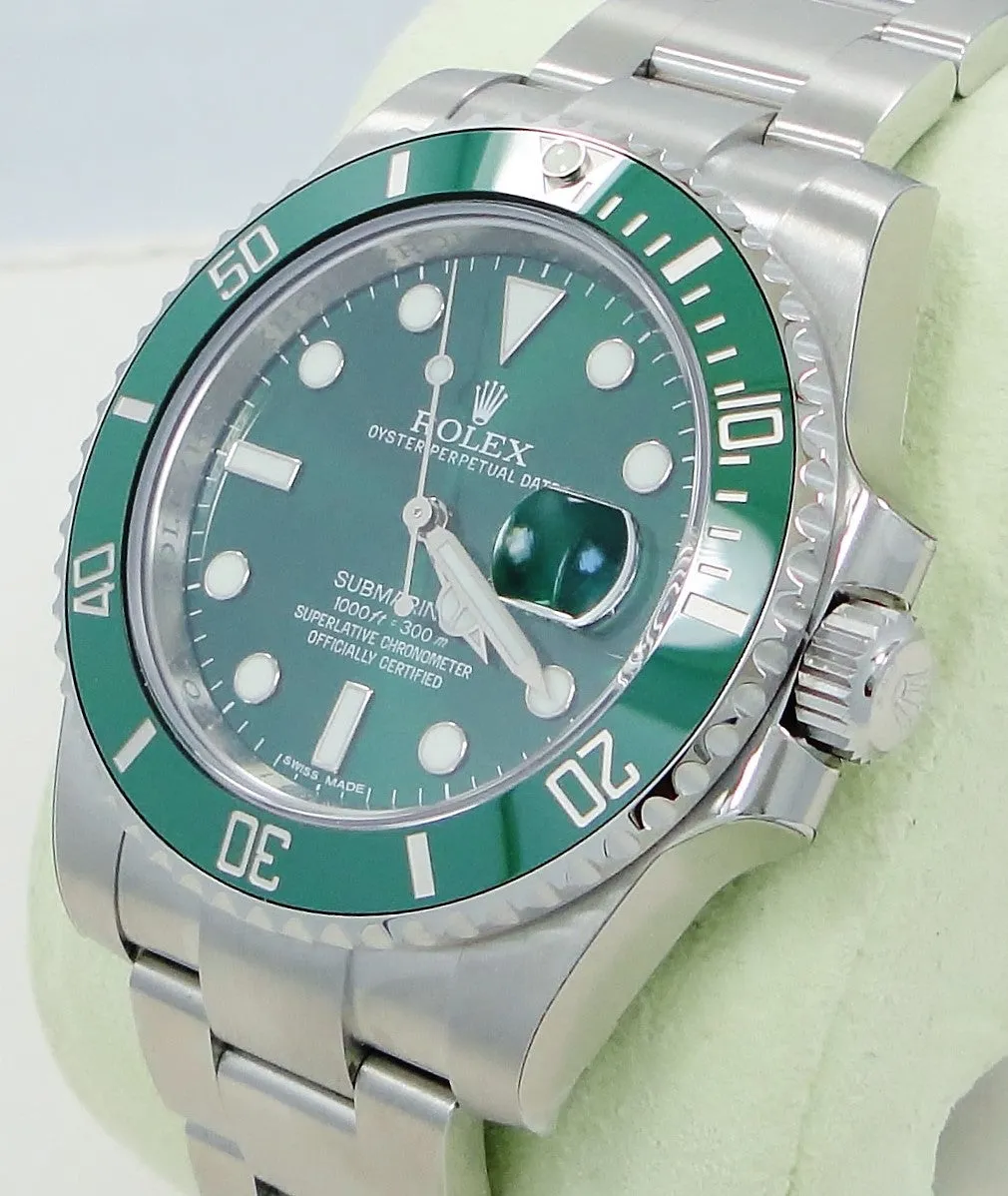 Rolex Oyster Perpetual Submariner 116610LV HULK UNWORN