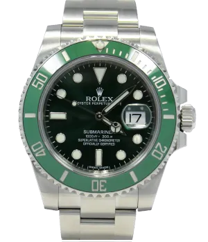 Rolex Oyster Perpetual Submariner 116610LV HULK UNWORN