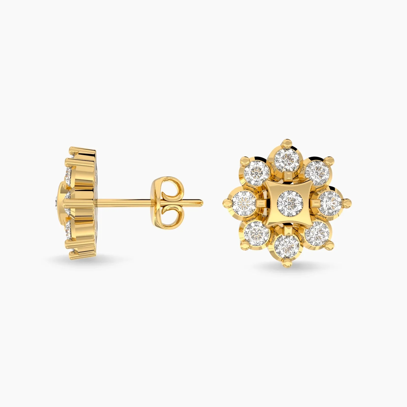 Rose Diamond Earstud