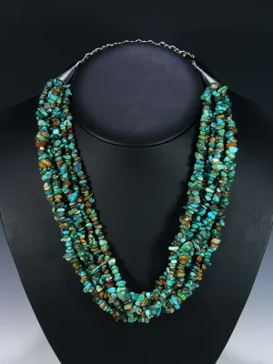 Seven Strand Navajo Turquoise Necklace