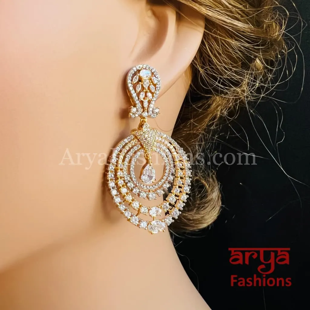 Sierra Gemstone CZ Party Earrings