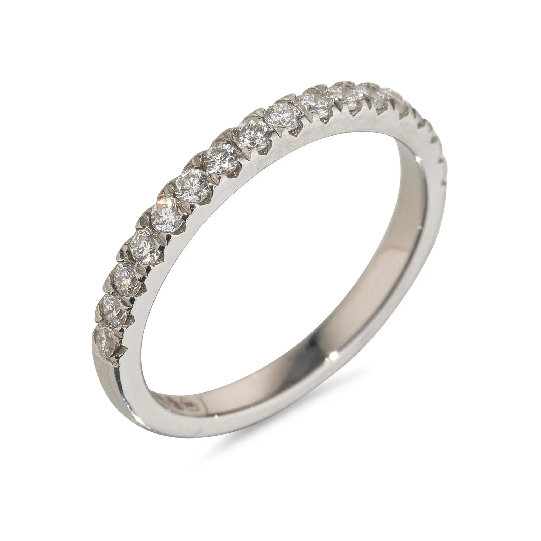Signature Daily Diamond Platinum Half Eternity Ring