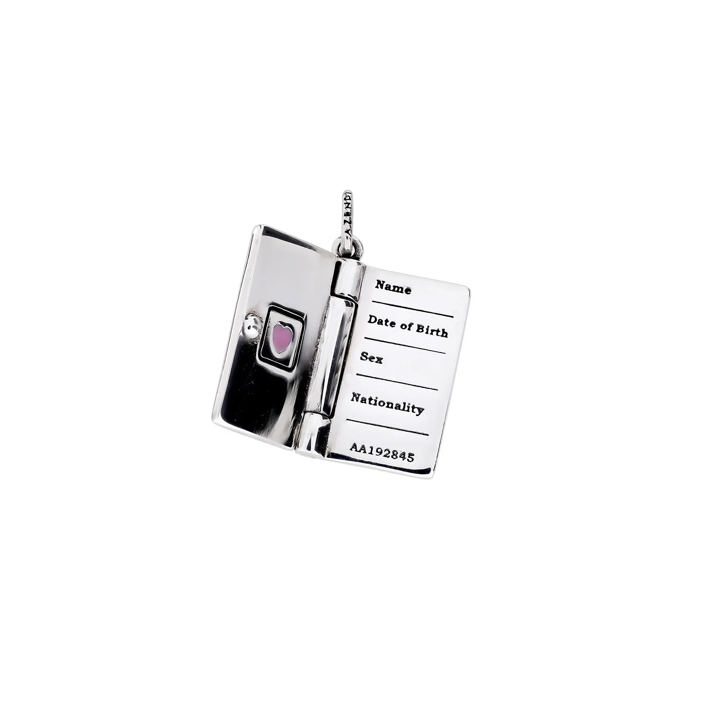 Silver Passport Charm