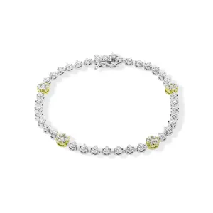 Simon G Jewelry Two-Tone Diamond Tennis Bracelet