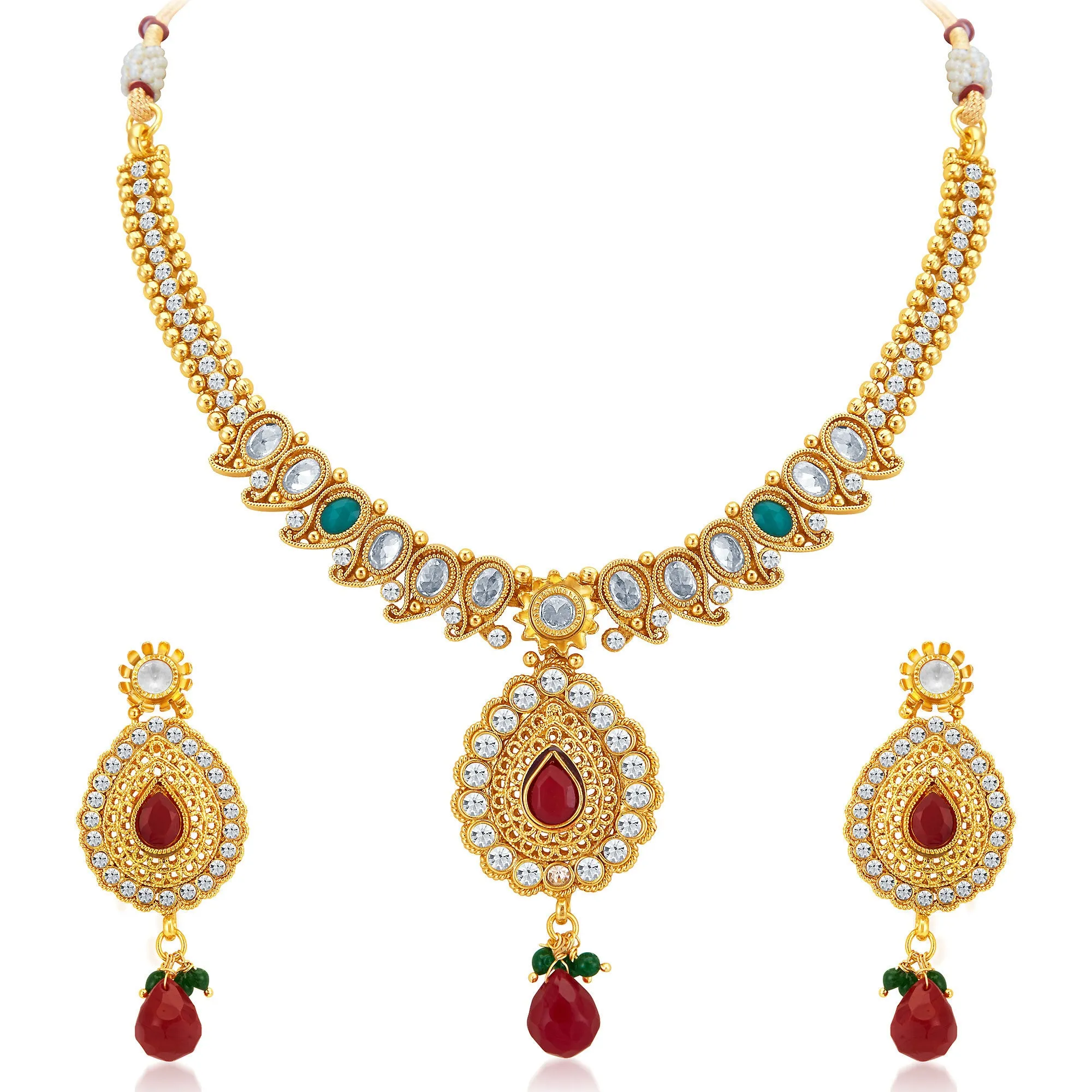 Sukkhi Graceful Gold Plated Necklace Set