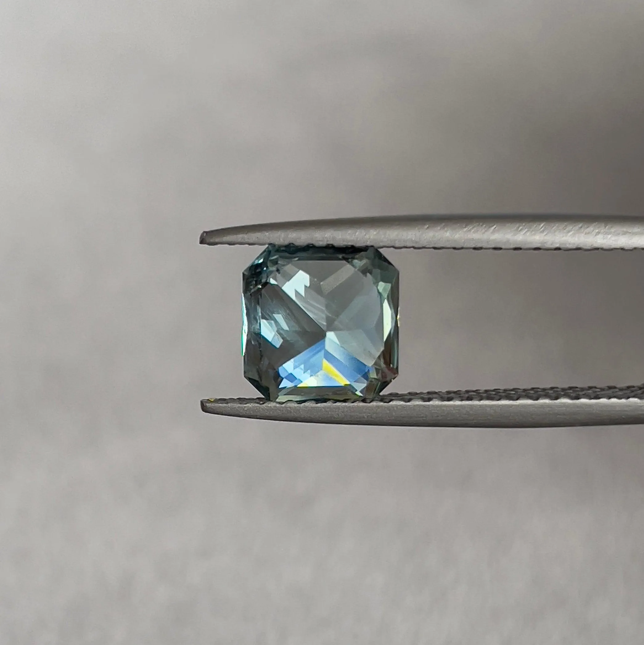 This 2.21 carat Green Sapphire is well cut to bring out the best colour and luster, and has a perfect colour blend.