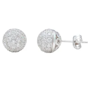 Vogue Diamond Ball CZ Earrings IJ15CSSER025
