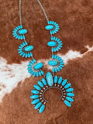 Western Squash Blossom Necklace
