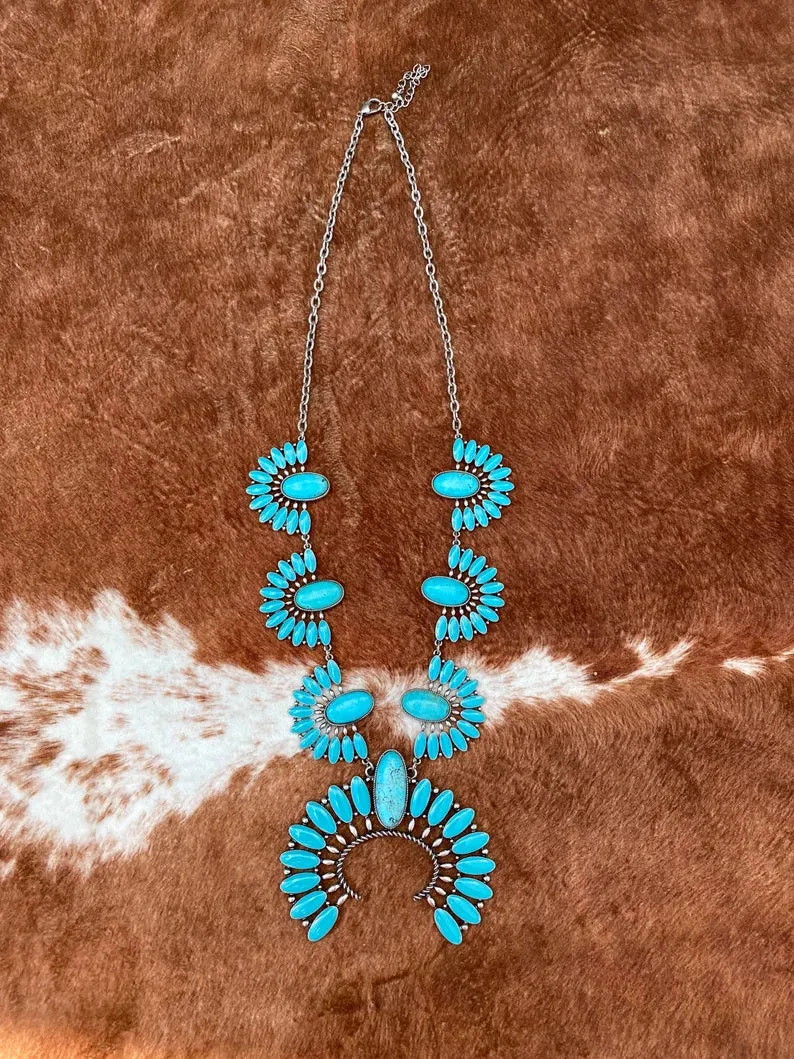 Western Squash Blossom Necklace