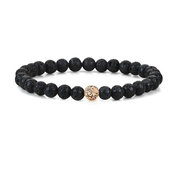 Women's Classic Beaded Bracelet - Solid Gold