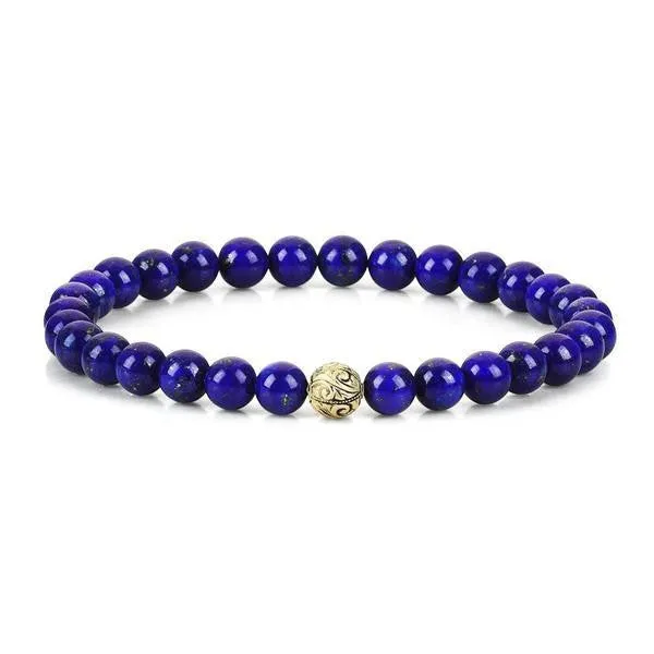 Women's Classic Beaded Bracelet - Solid Gold