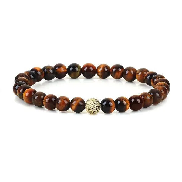 Women's Classic Beaded Bracelet - Solid Gold